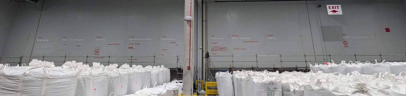 Wallprinting voor logistieke doeleinden